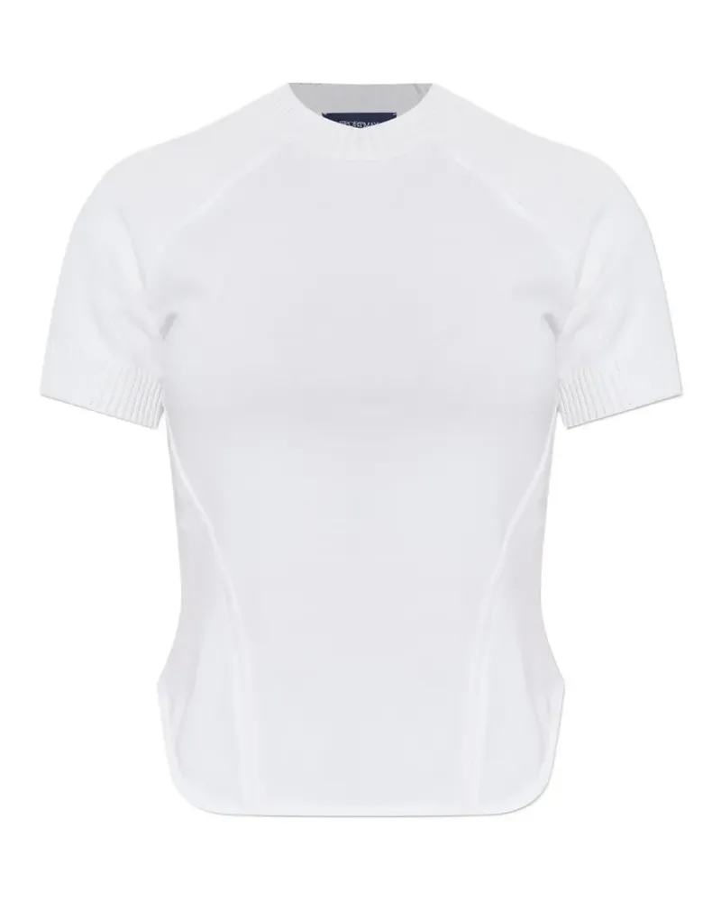 SPORTMAX T-Shirt mit Nahtdetail - Weiß Weiß