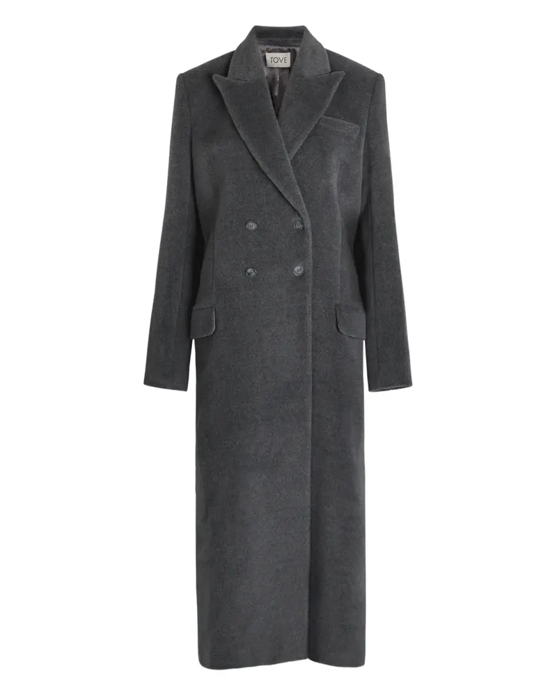 TOVE Gilda double-breasted coat - Grau Grau