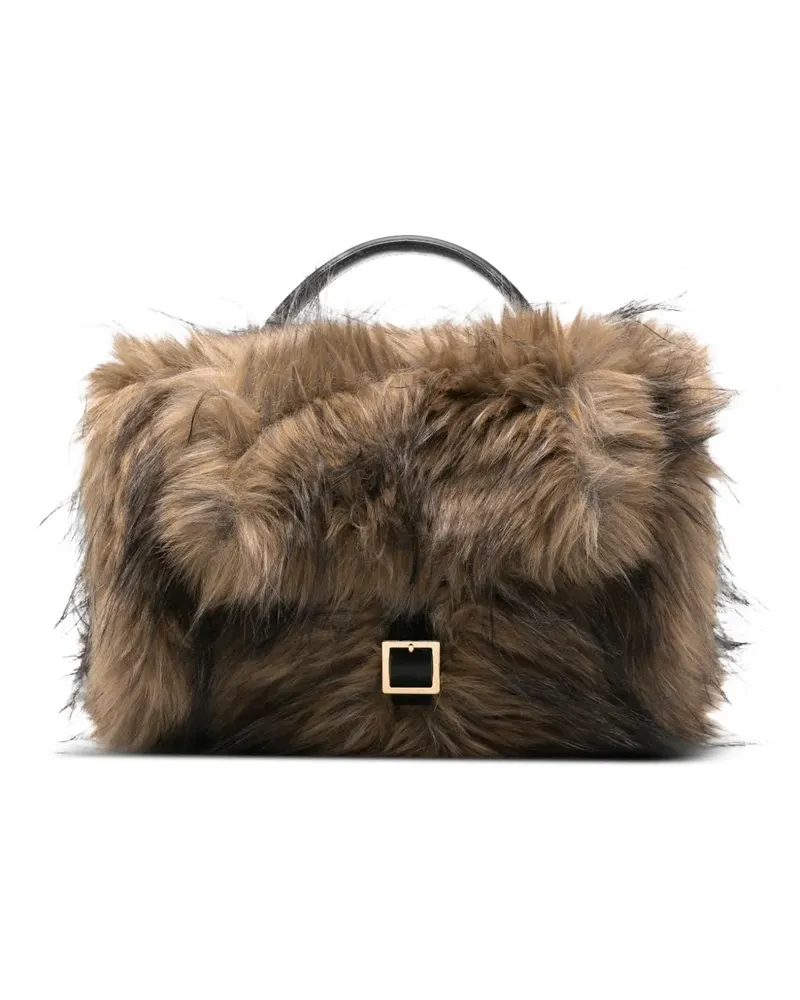 Sacai Shopper aus Faux Fur - Nude Nude