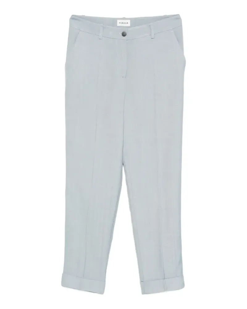 P.A.R.O.S.H. P.A.R.O H. Cropped-Hose mit Umschlag - Blau Blau