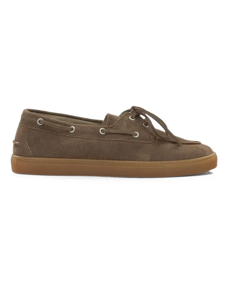 Copenhagen lace-up suede boat shoes - Braun Braun