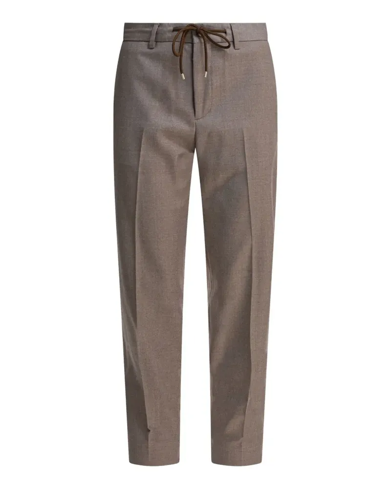 Briglia 1949 drawstring virgin wool trousers - Nude Nude