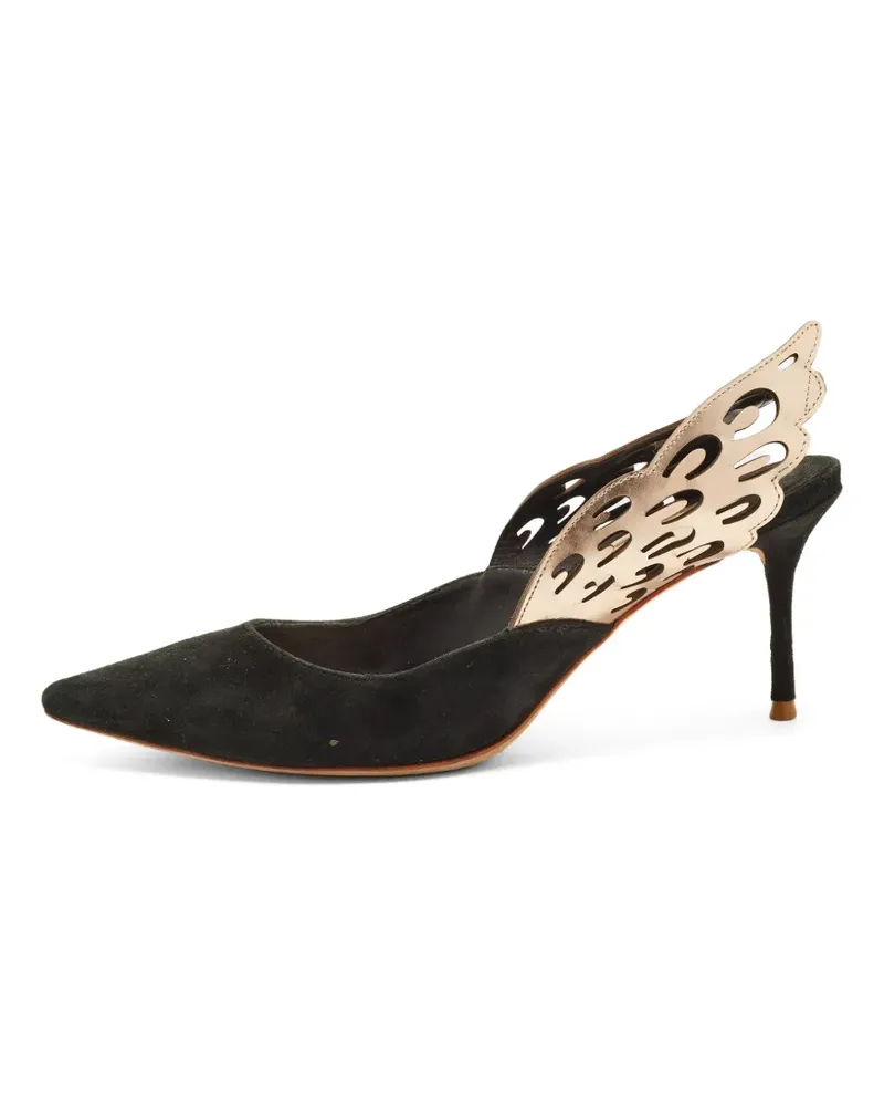 Sophia Webster Angelo Slingback-Pumps aus Leder - Schwarz Schwarz