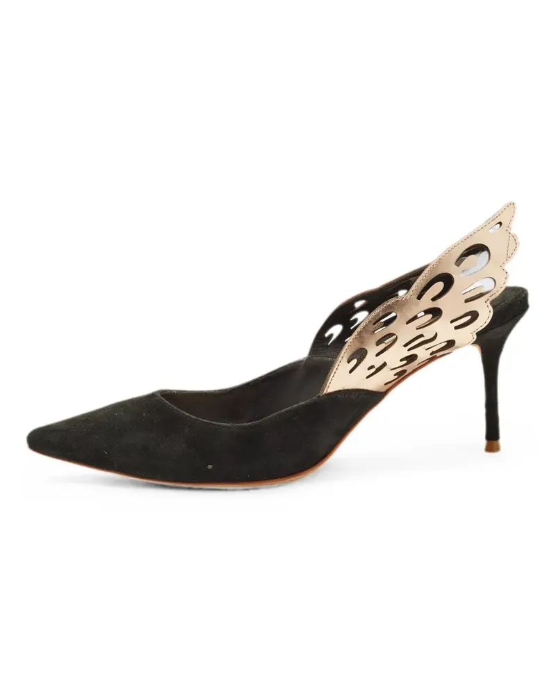 Sophia Webster Angelo slingback leather heeled pumps - Schwarz Schwarz
