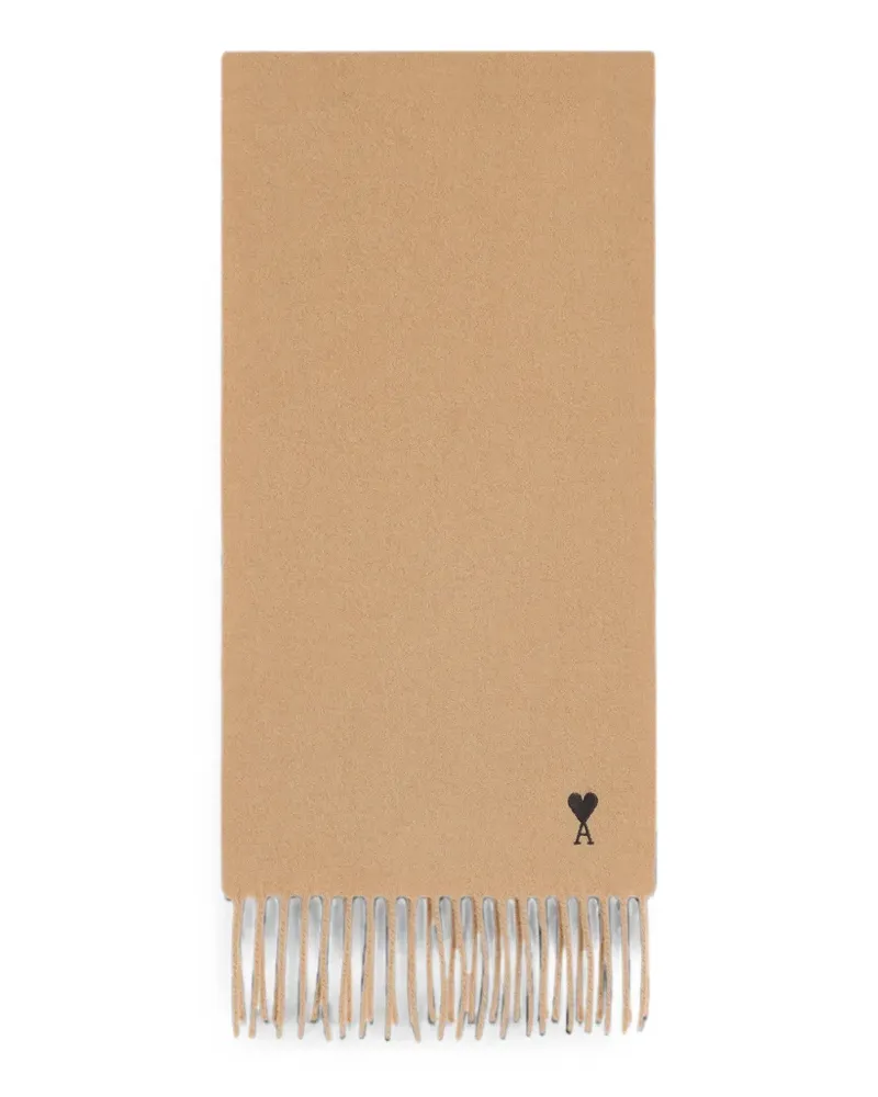 AMI Paris Wollschal mit Ami de Coeur - Nude Nude