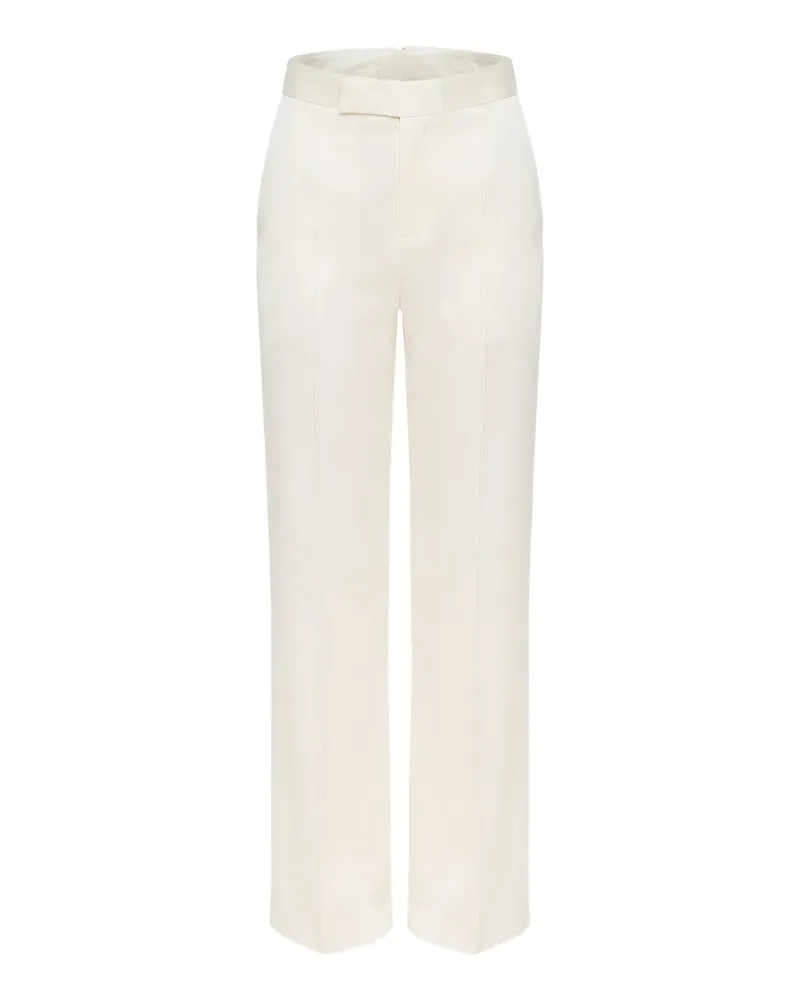Sa Su Phi satin wide-leg trousers - Weiß Weiß