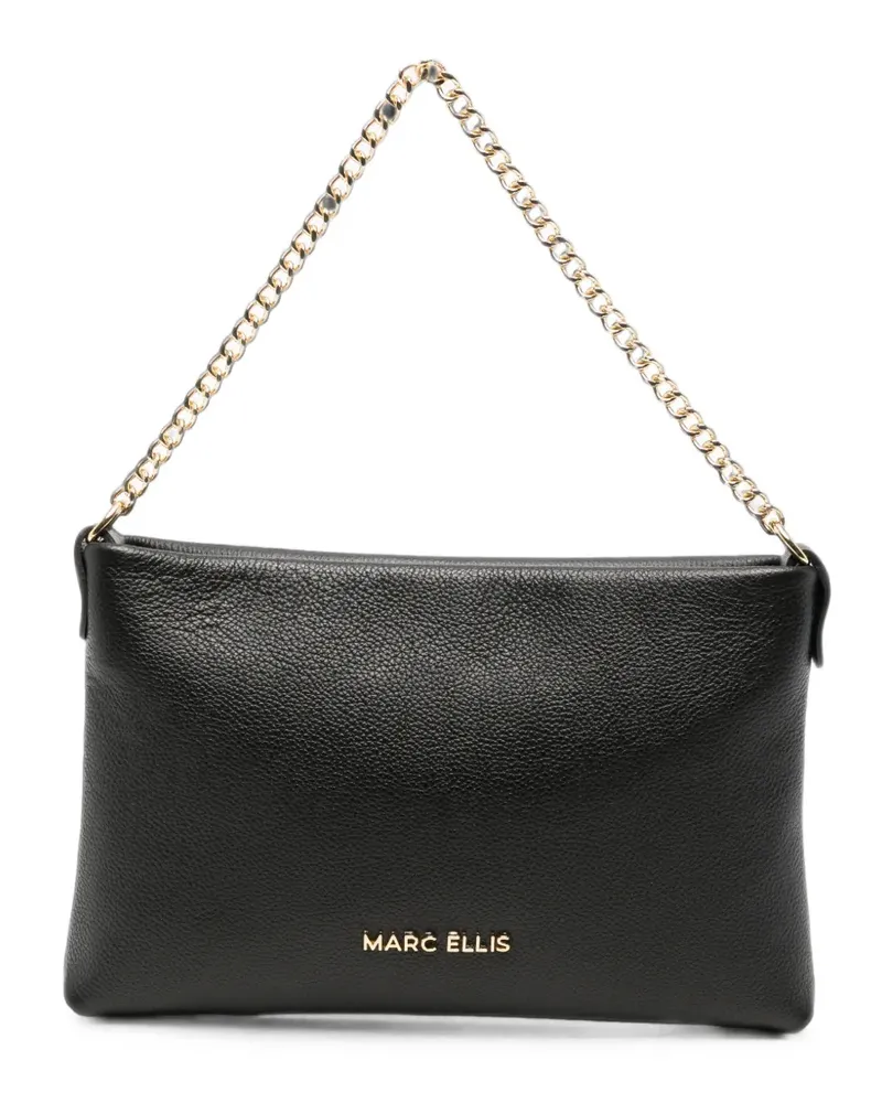 MARC ELLIS Ester Do logo-plaque chain-link shoulder bag - Schwarz Schwarz