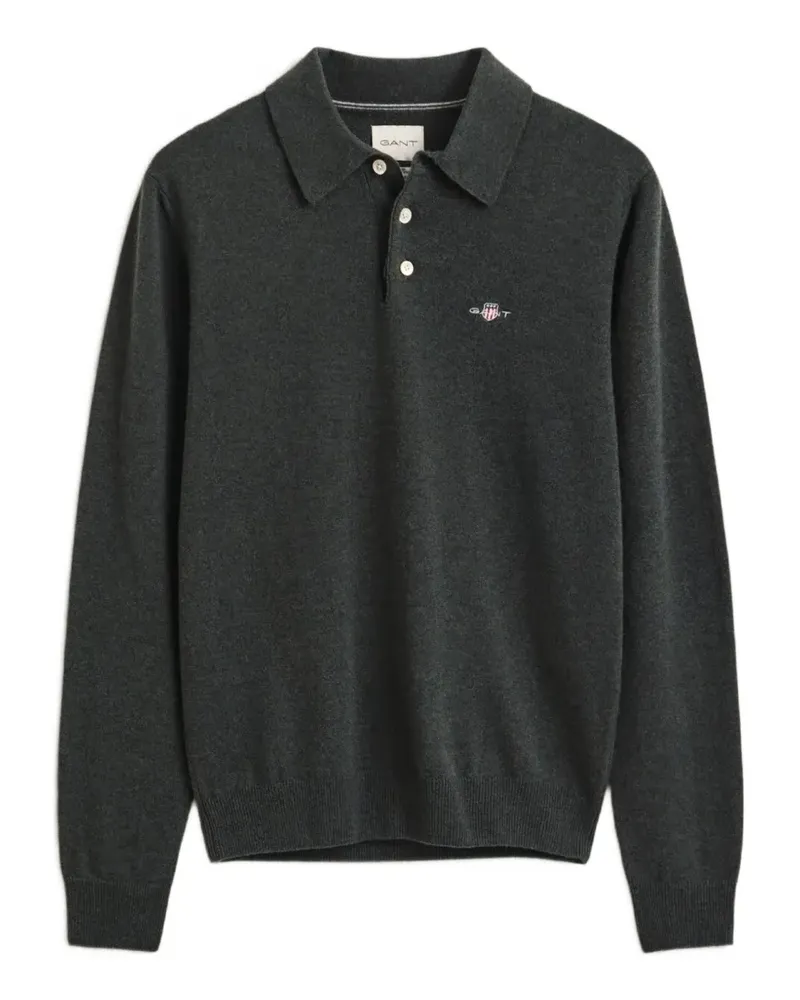 Gant long-sleeve polo shirt - Grau Grau