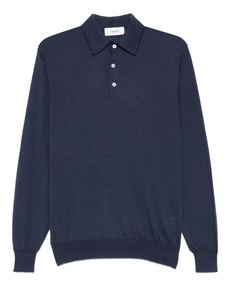 LARDINI Langärmeliges Poloshirt - Blau Blau