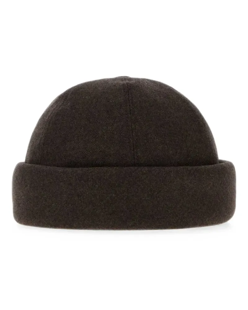 Giorgio Armani adjustable-strap beanie hat - Braun Braun