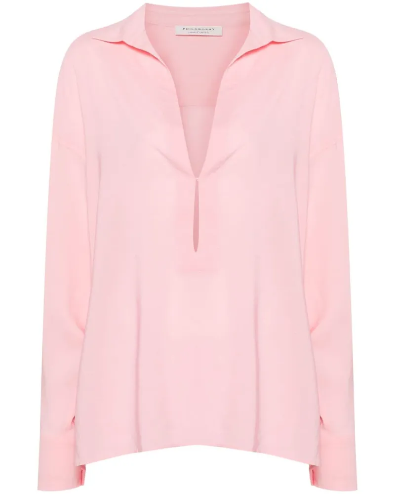Philosophy Di Lorenzo Serafini Bluse aus Krepp - Rosa Rosa