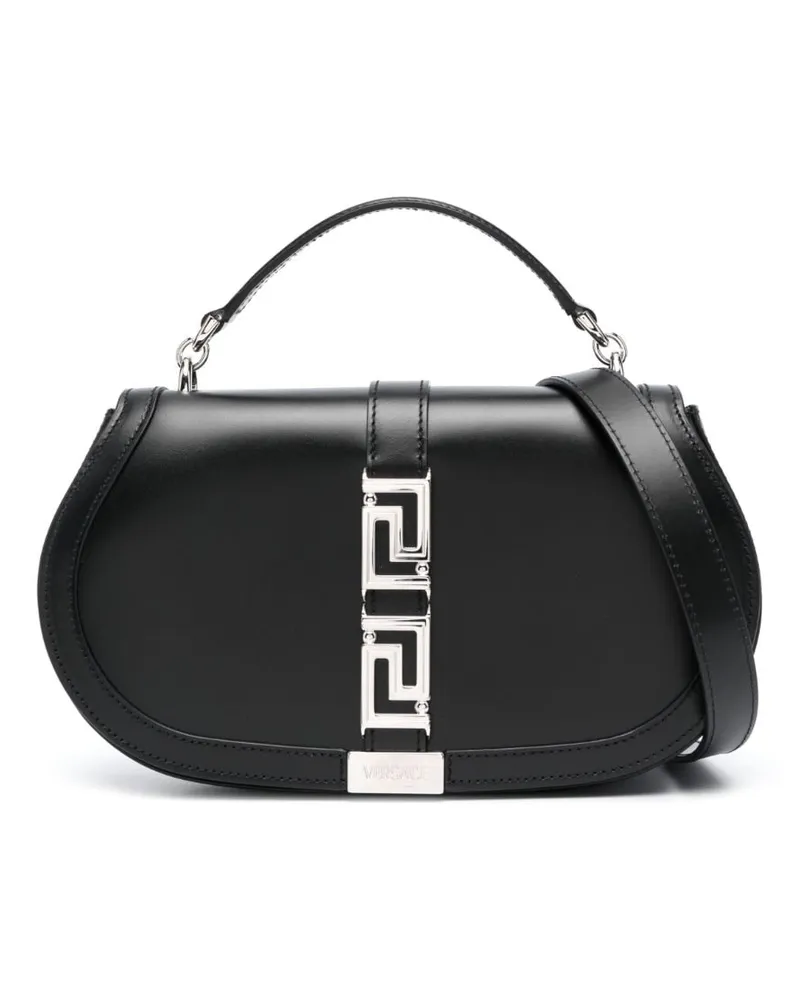 Versace Greca Goddess Schultertasche - Schwarz Schwarz