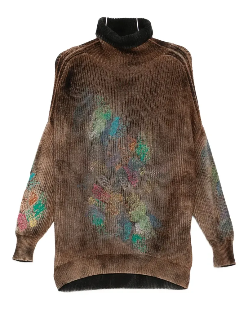 Avant Toi Pullover mit Rollkragen - Braun Braun