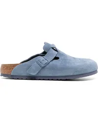 Birkenstock Slipper aus Wildleder Blau