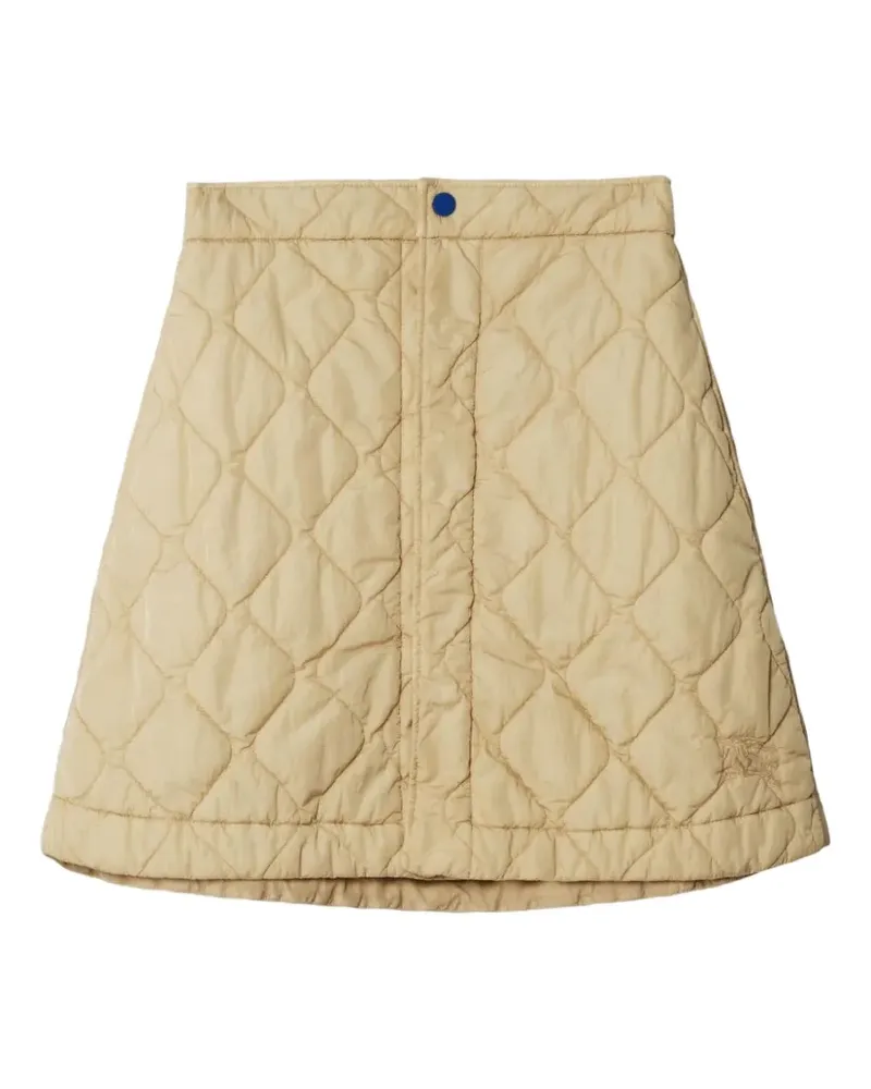 Burberry Gesteppter Equestrian Knight Minirock - Nude Nude