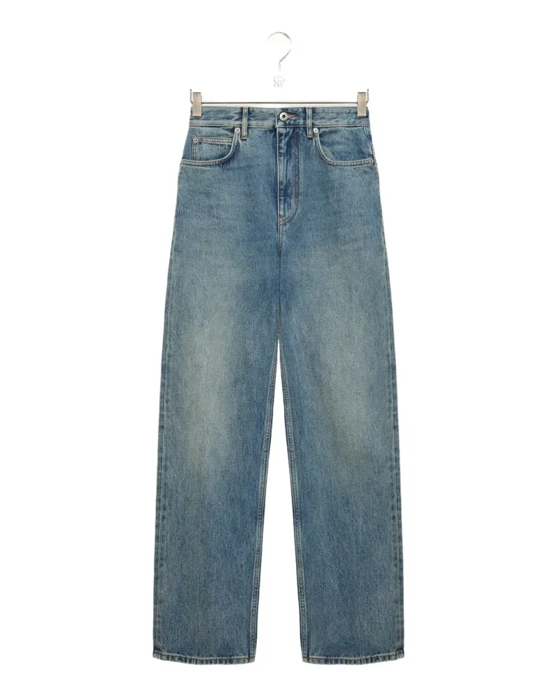 Loewe Jeans mit aufgestickten Punkten - Blau Blau