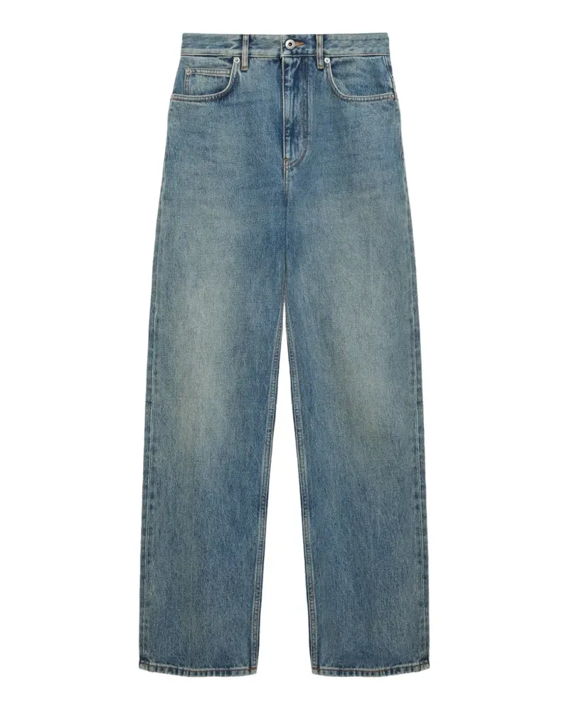Loewe Jeans mit aufgestickten Punkten - Blau Blau