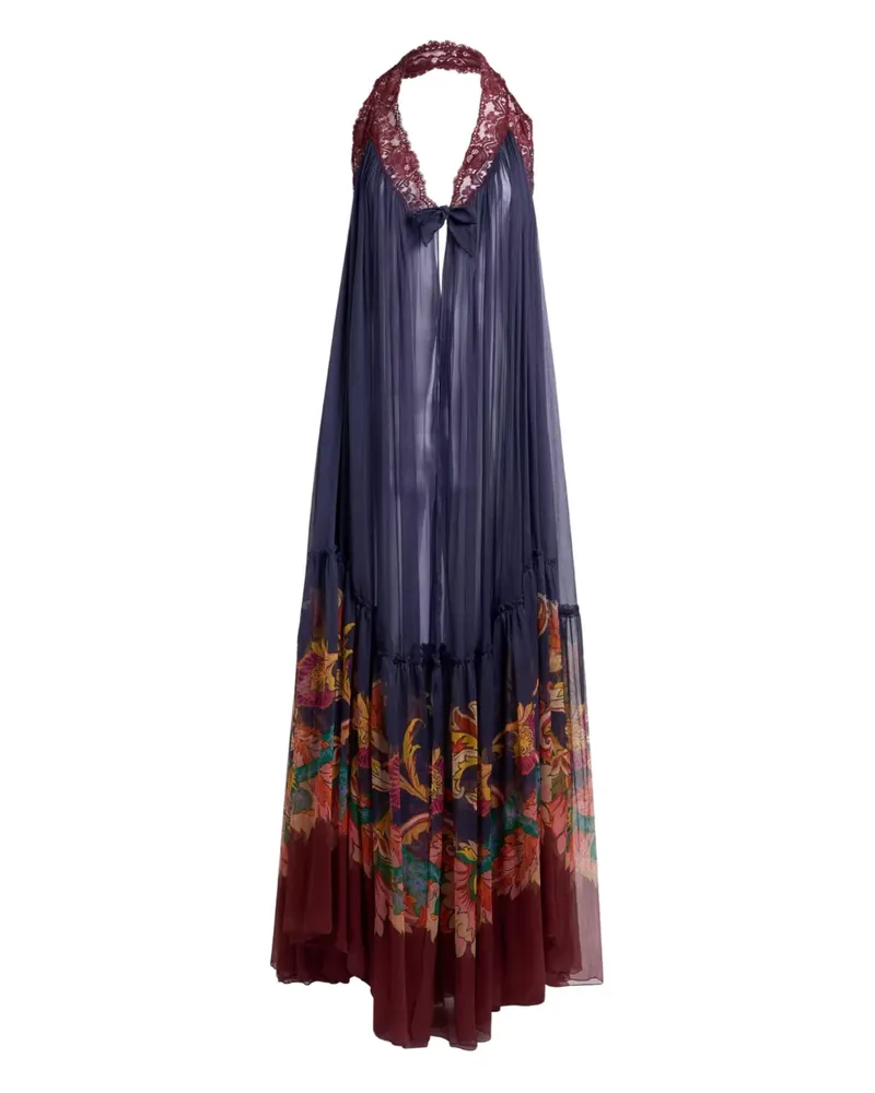 Etro Semi-transparentes Kleid - Blau Blau