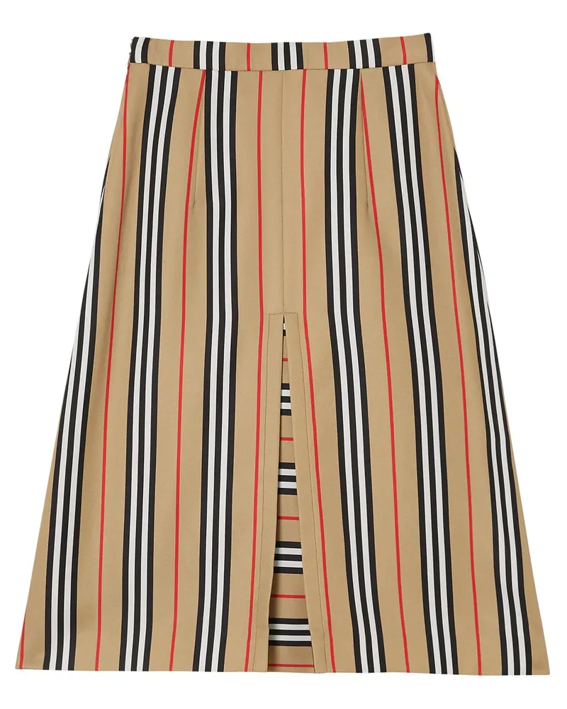 Burberry A-Linien-Rock mit Streifen - Braun Braun