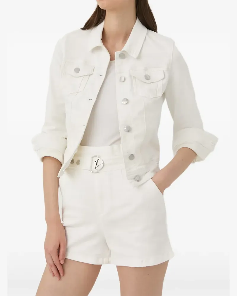 Morgan button-up denim jacket - Weiß Weiß