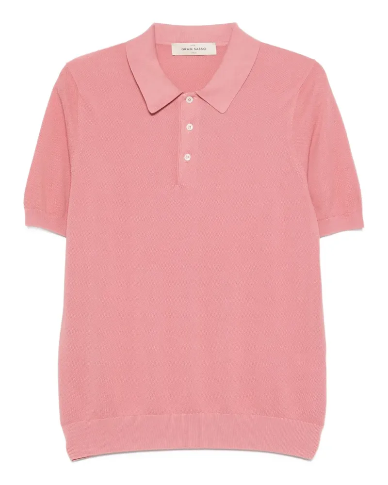 Gran Sasso Poloshirt mit kurzen Ärmeln - Rosa Rosa