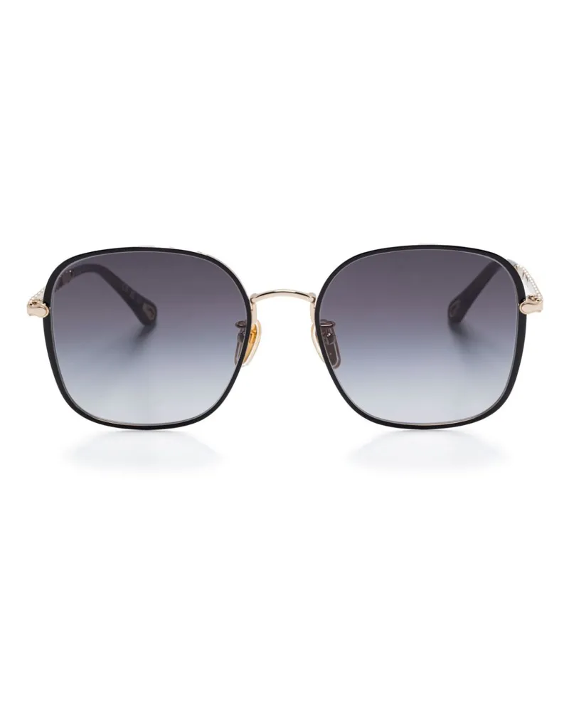 Chloé Sonnenbrille mit Oversized-Gestell - Gold Gold