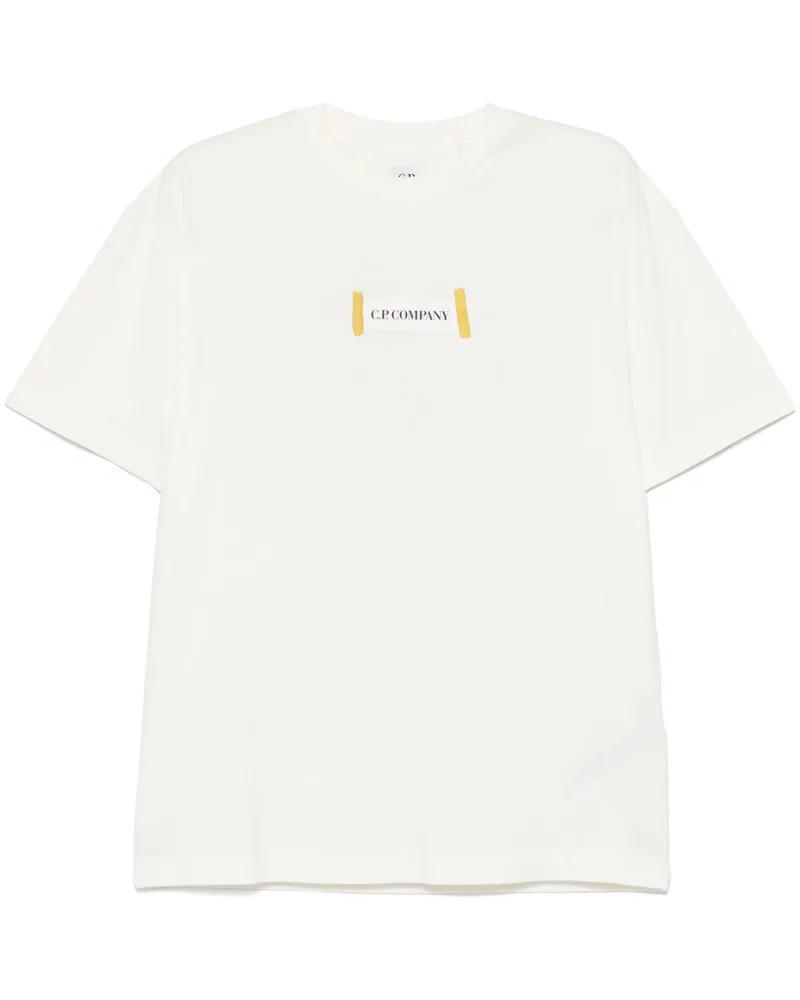 C.P. Company T-Shirt mit Logo-Print - Weiß Weiß