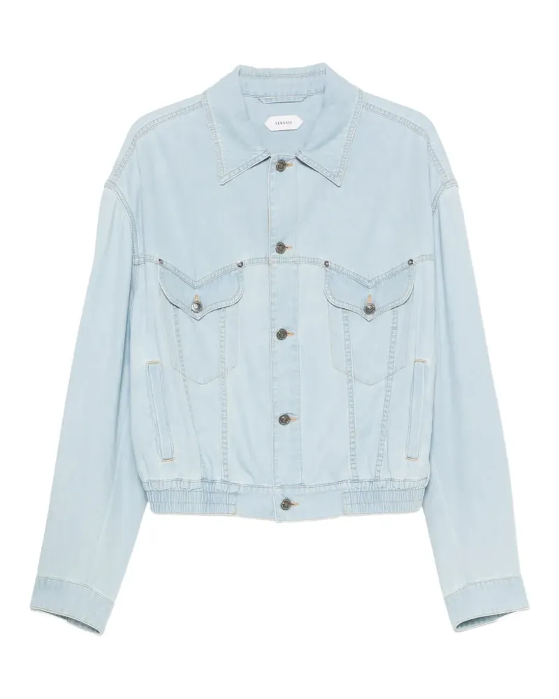 Versace elasticated-waist jacket - Blau Blau