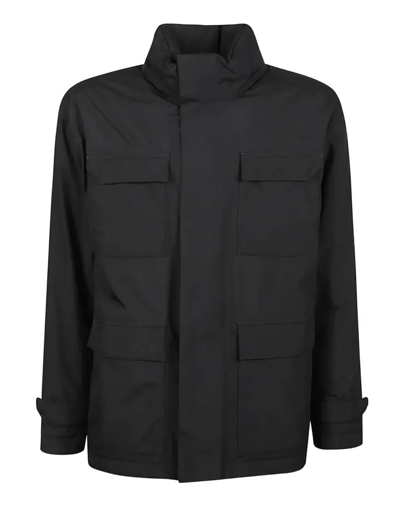 Herno Jacke mit Stehkragen - Schwarz Schwarz