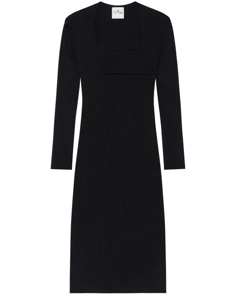 Courrèges Infinity Minikleid - Schwarz Schwarz