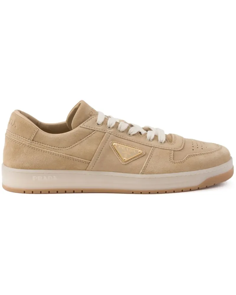 Prada Downtown Sneakers aus Wildleder - Nude Nude