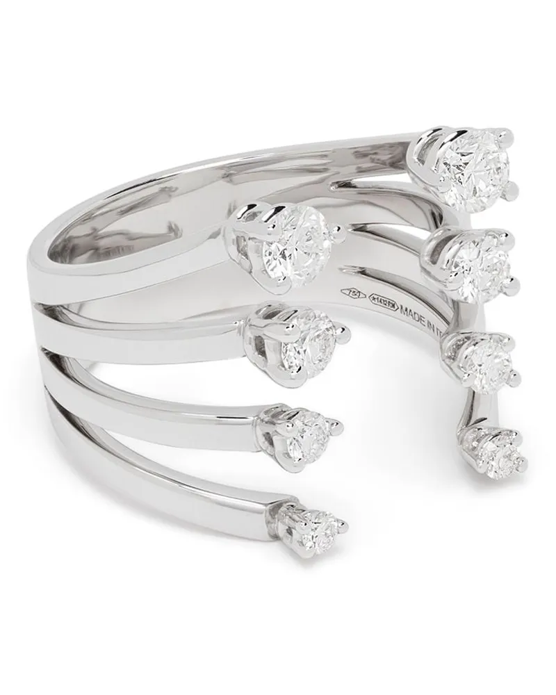 Delfina Delettrez 18kt Weißgoldring mit Diamanten - Silber Silber