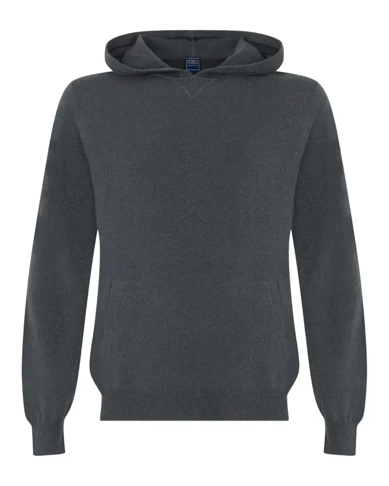 Fedeli Hoodie aus Kaschmir - Grau Grau