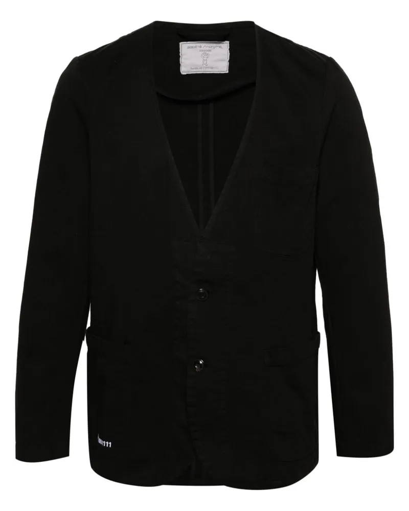 Société Anonyme Einreihiger Yale Blazer Schwarz