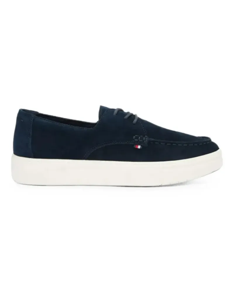 Tommy Hilfiger Hybrid suede stitched-toe sneakers - Blau Blau