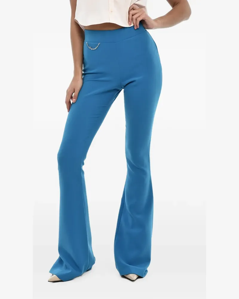 Dsquared2 chain-embellished flated trousers - Blau Blau