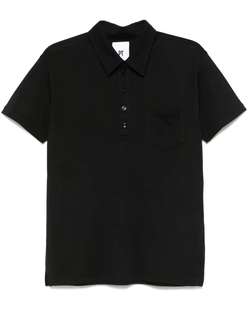 PT TORINO Poloshirt mit kurzen Ärmeln - 0990 NERO 0990