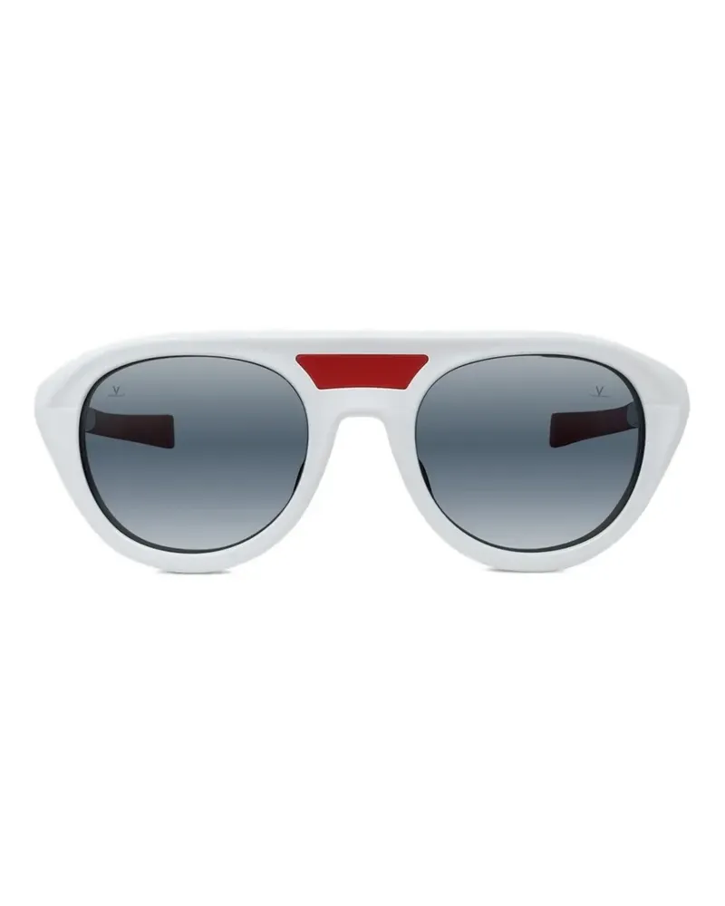Vuarnet Sonnenbrille mit Brauensteg - Weiß Weiß