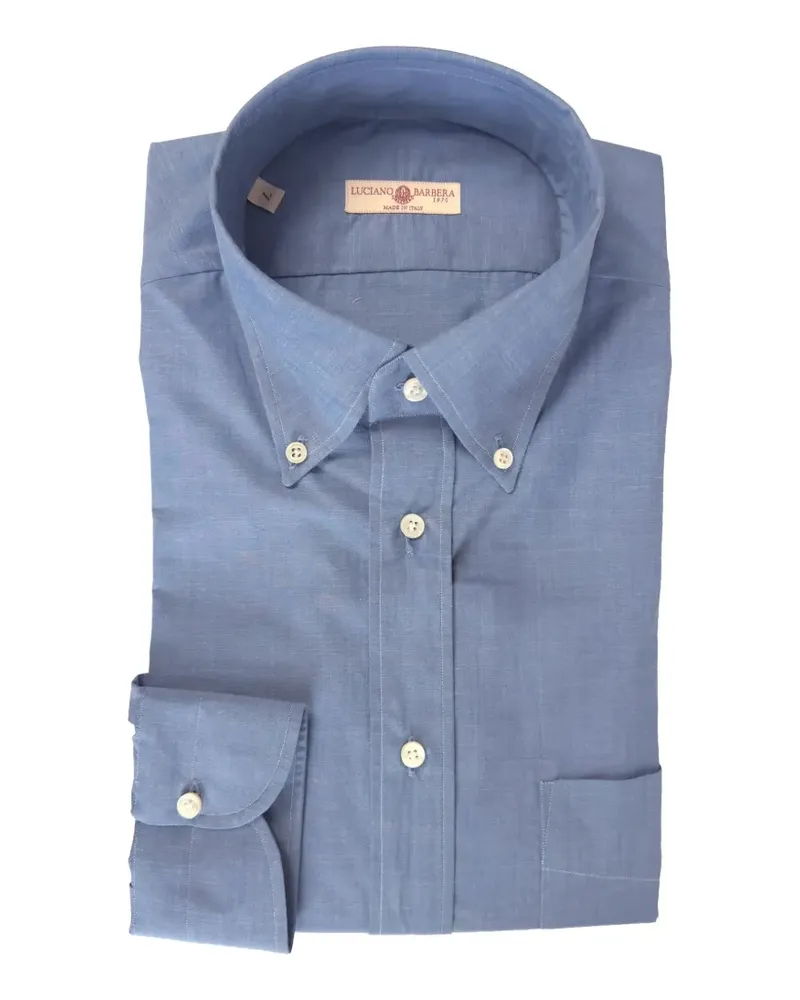 Luciano Barbera button-down collar shirt - Blau Blau