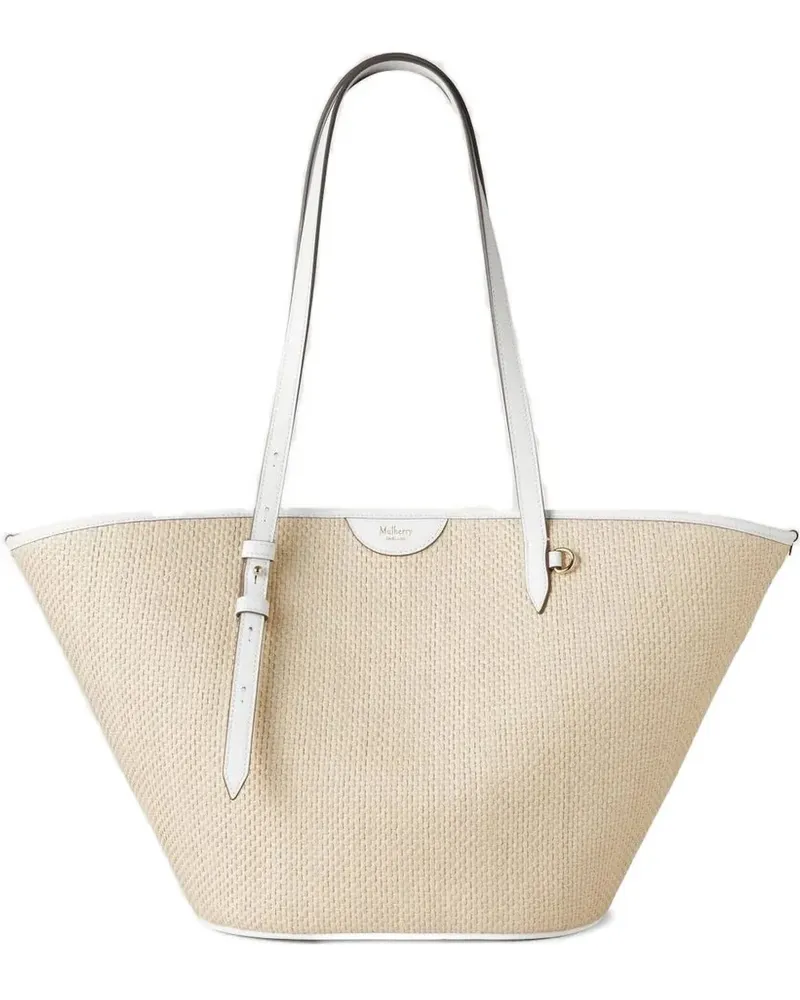 Mulberry Tote Bag mit verstellbaren Henkeln - Weiß Weiß