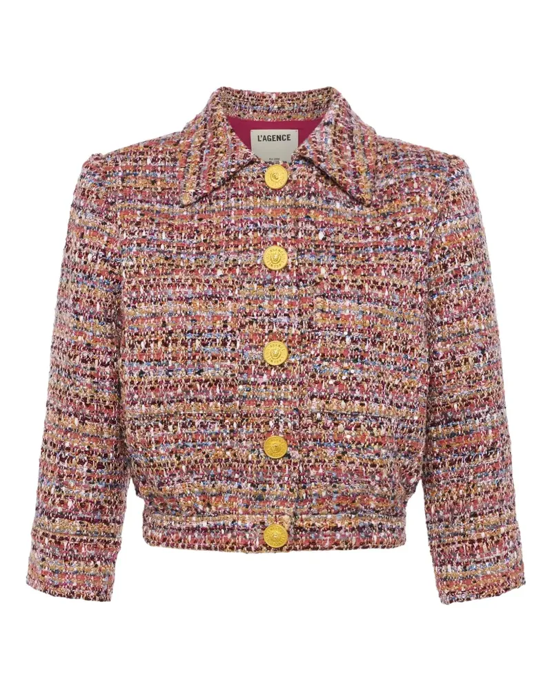 L'Agence Jia button three-quarter sleeve jacket - Rosa Rosa