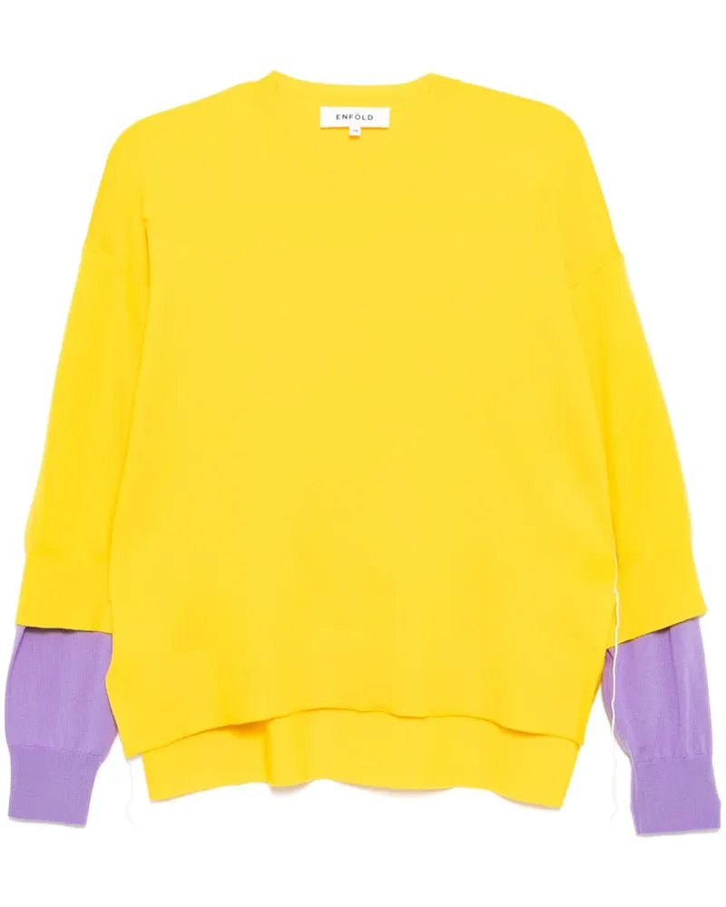 ENFÖLD Pullover aus Wolle - Gelb Gelb