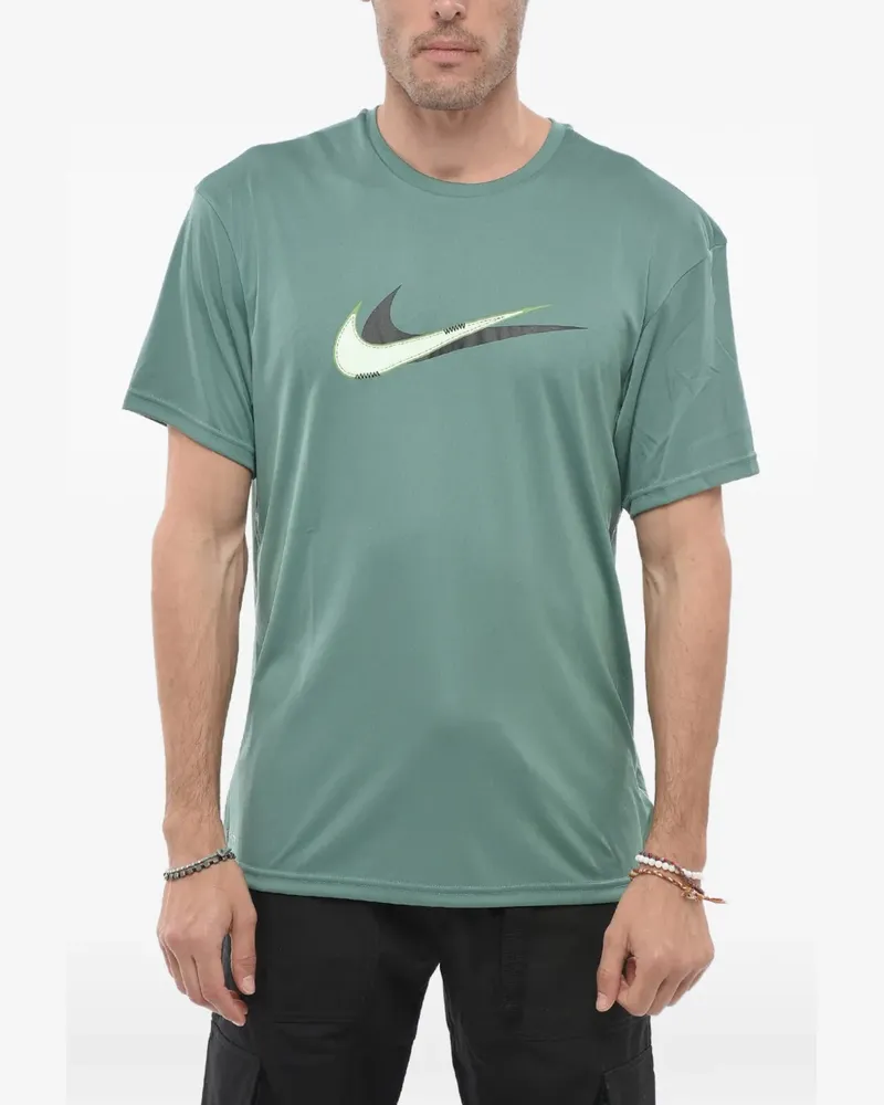 Nike T-Shirt mit Logo-Print - Grün Grün