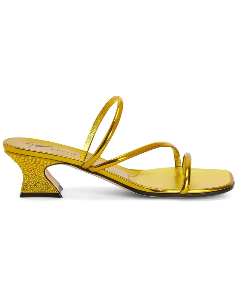 Giuseppe Zanotti Aude Sandalen mit Strass - Gelb Gelb