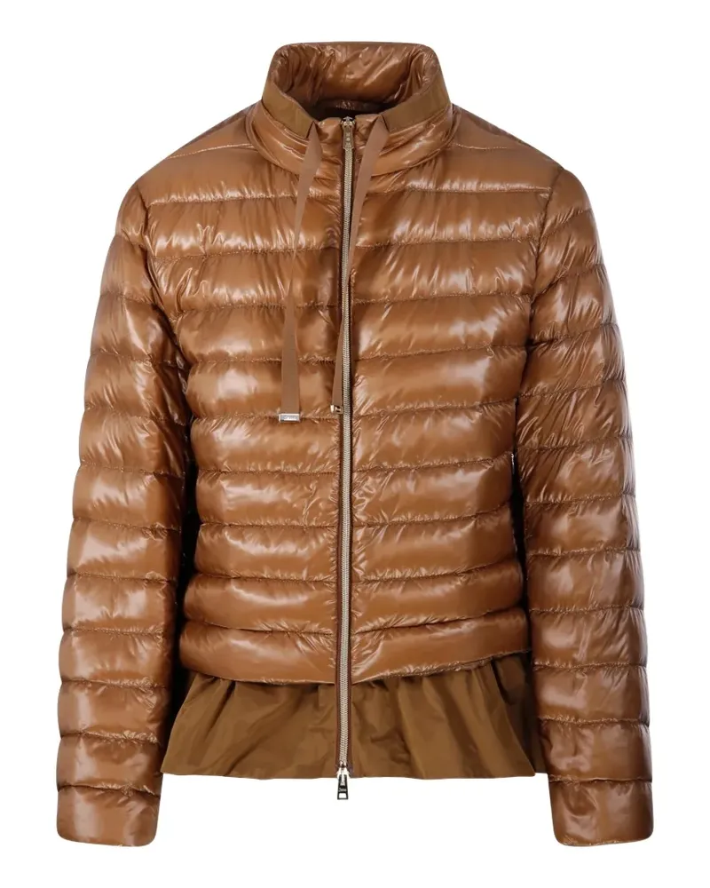 Herno ruffled puffer coat - Braun Braun