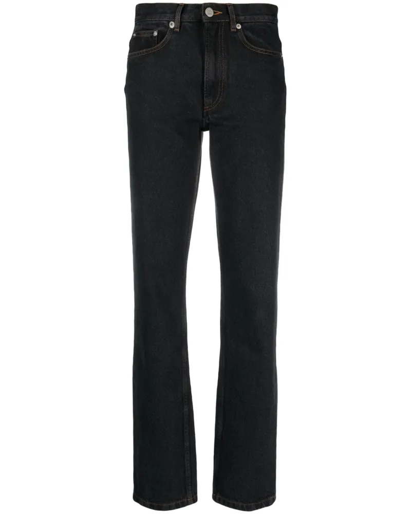 A.P.C. Jeans mit hohem Bund - Schwarz Schwarz