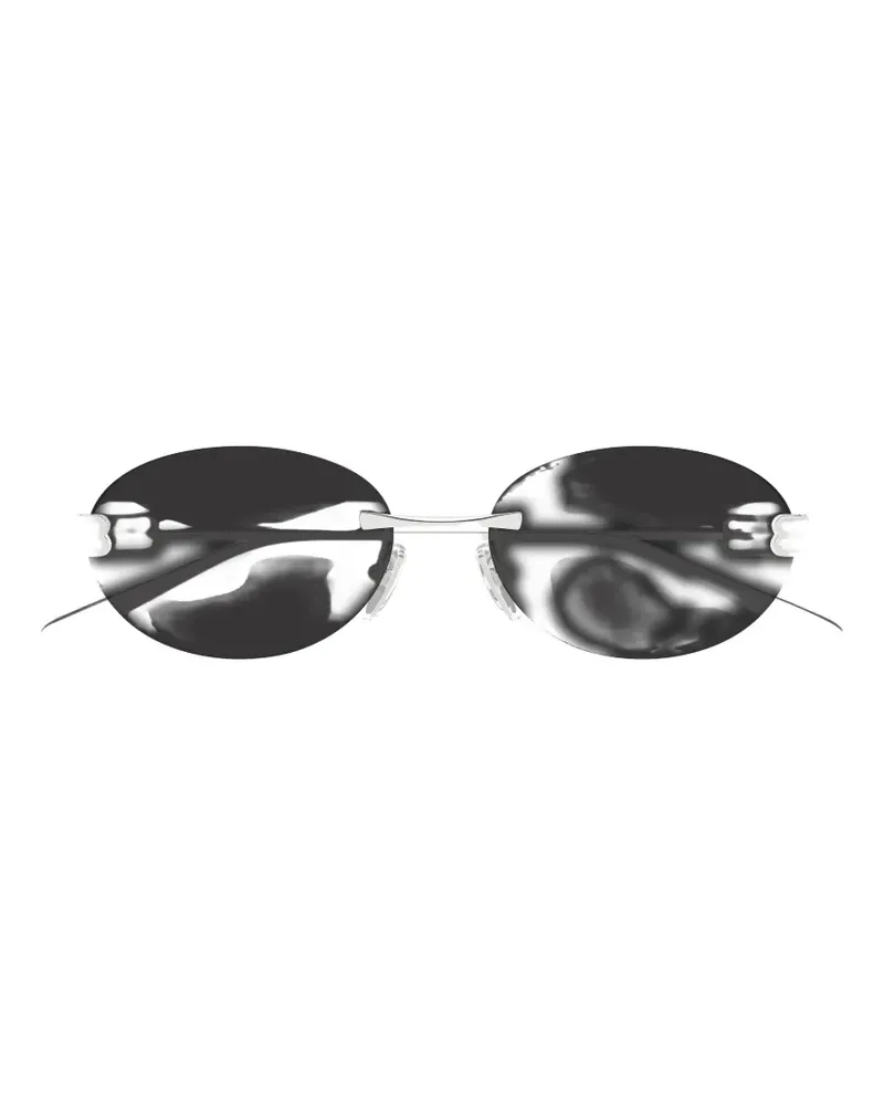 Balenciaga Gossip BB rimless oval-frame sunglasses - Silber Silber