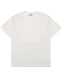 Yohji Yamamoto T-Shirt mit Logo-Print Weiß