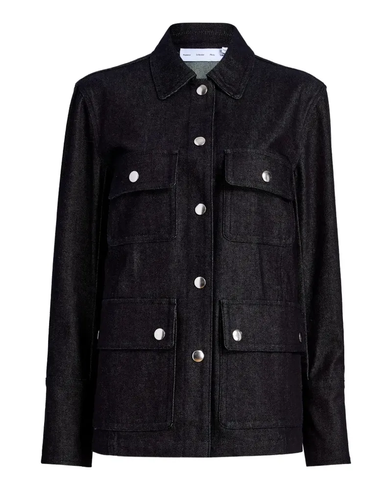 Proenza Schouler Stella jacket in stretch twill - Blau Blau