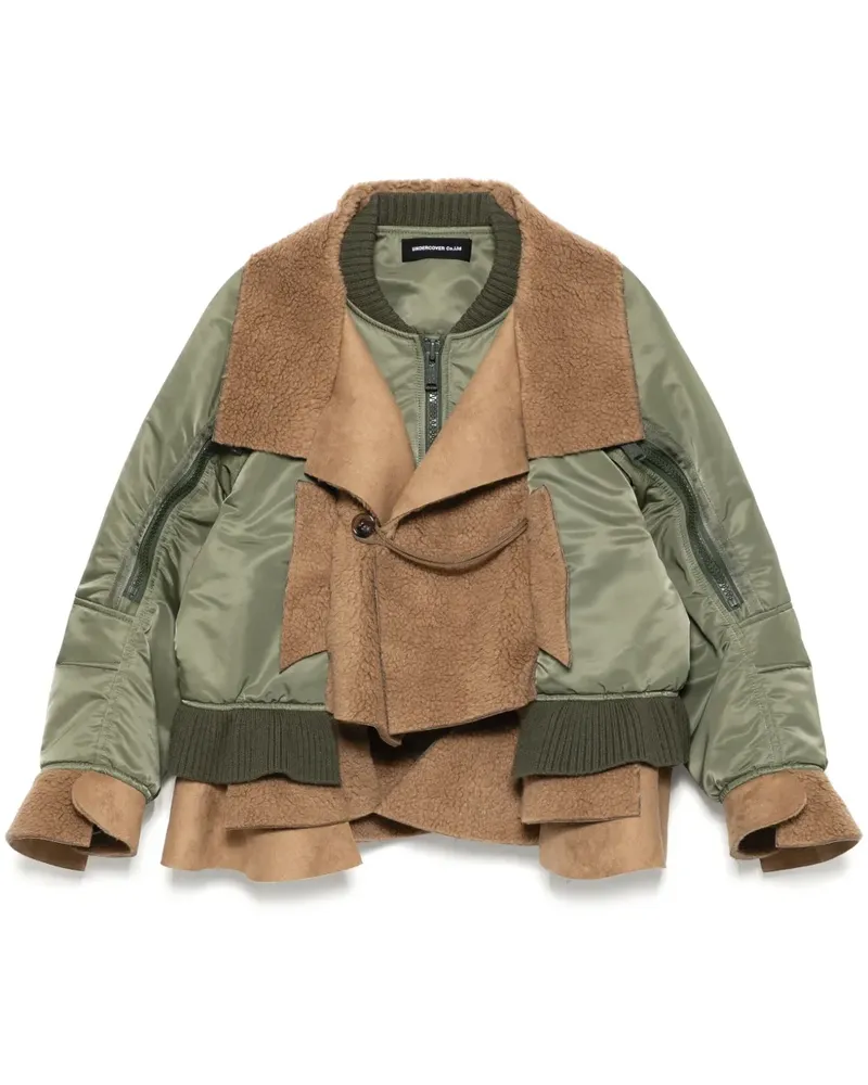 Undercover Bomberjacke mit Kontrasteinsätzen - Grün Grün